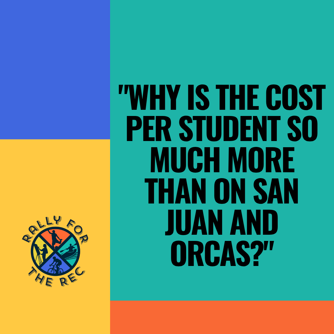 “Why is the cost per student so much more than on San Juan and Orcas?”